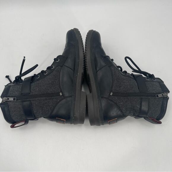 UGG Boots Size 7 Kesey Waterproof Leather Lace Up Zip Winter Buckle Wool Outdoor - Picture 5 of 13